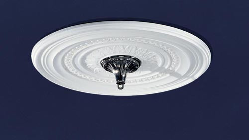 Classic Lighting CM0224  Medallions Home Decor White