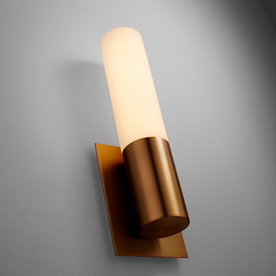 Oxygen Magneta 3-528-40 Wall Sconce Light - Aged Brass