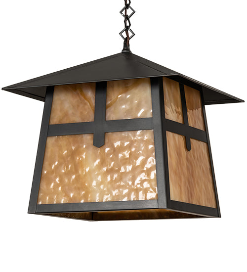 Meyda Tiffany Lighting 92375 Stillwater One Light Pendant Outdoor Bronze / Dark