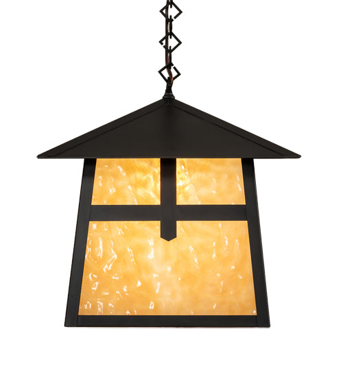 Meyda Tiffany Lighting 92375 Stillwater One Light Pendant Outdoor Bronze / Dark