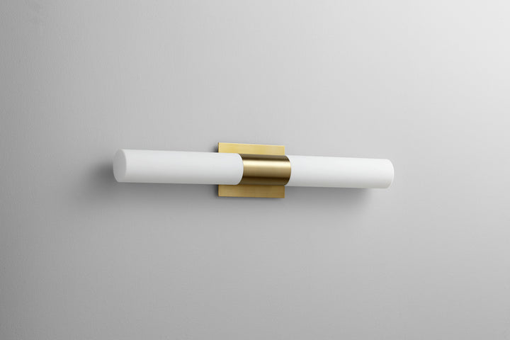 Oxygen Magneta 3-590-40 Bath Vanity Light 27 in. wide - Aged Brass