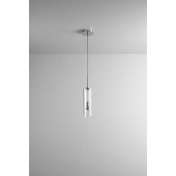Oxygen Gratis 3-609-14 Pendant Light - Polished Chrome W/ Clear