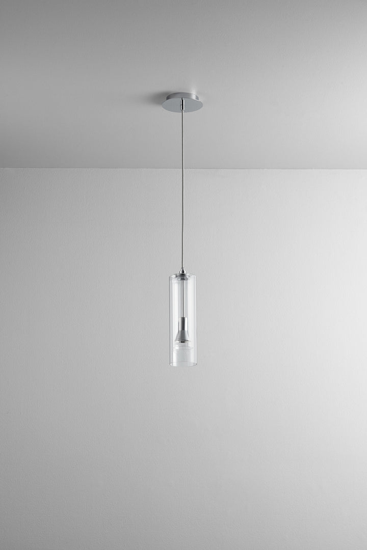 Oxygen Gratis 3-609-14 Pendant Light - Polished Chrome W/ Clear