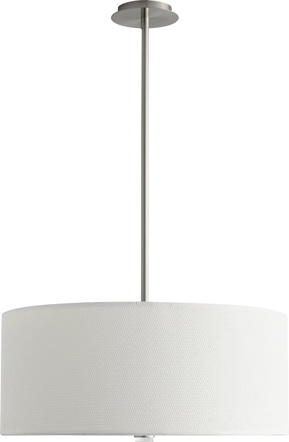 Oxygen Echo 3-639-24 Pendant Light - Satin Nickel W/ White Grass