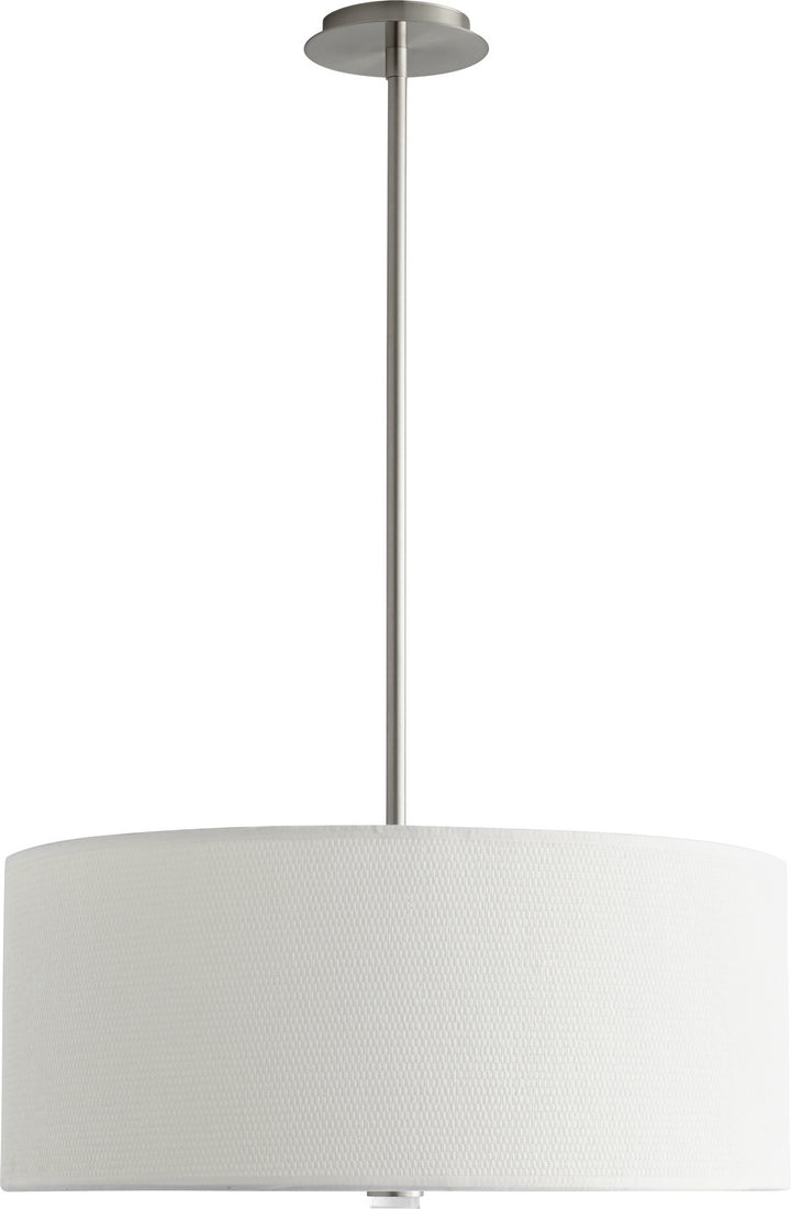 Oxygen Echo 3-639-24 Pendant Light - Satin Nickel W/ White Grass