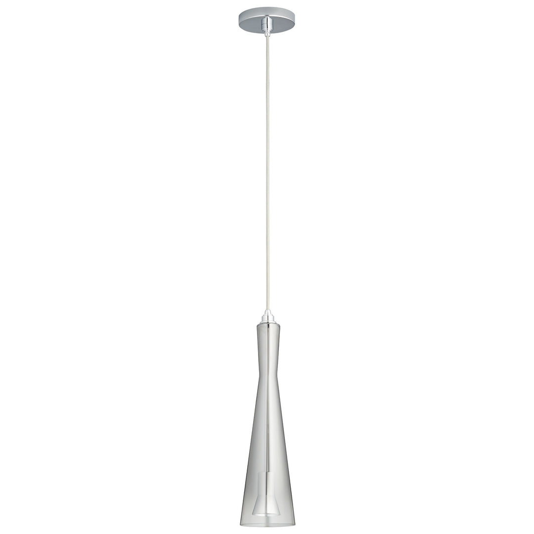 Oxygen Cornet 3-651-1314 Pendant Light - Polished Chrome W/ Smoke Ombre