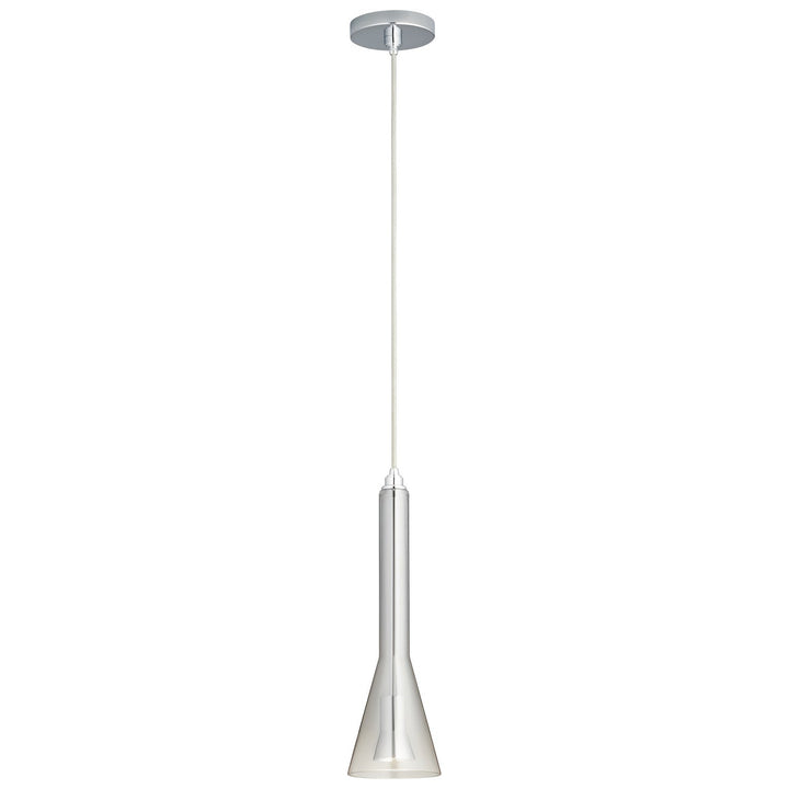 Oxygen Liberty 3-652-1314 Pendant Light - Polished Chrome W/ Smoke Ombre