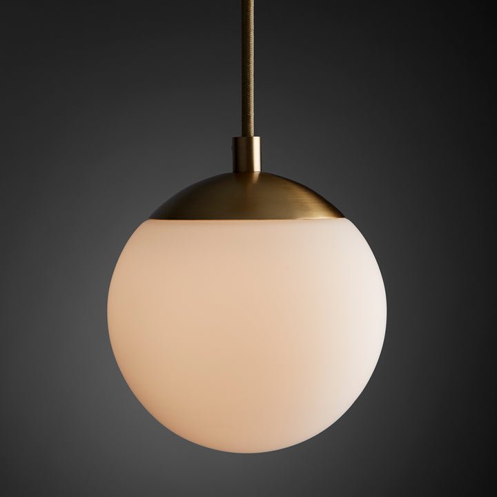 Oxygen Luna 3-670-40 Pendant Light - Aged Brass