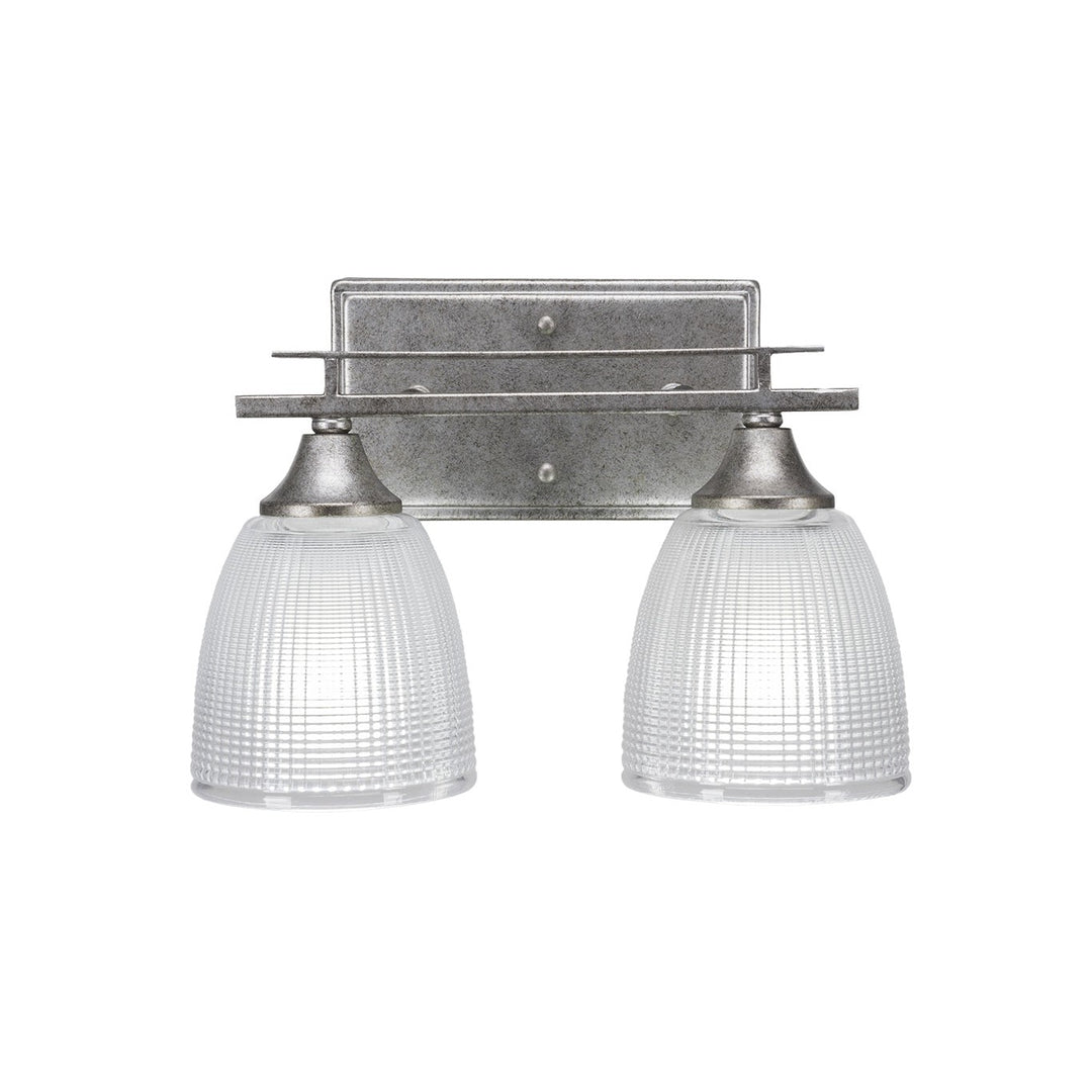 Toltec Uptowne 132-as-500 Bath Vanity Light 16 in. wide - Aged Silver