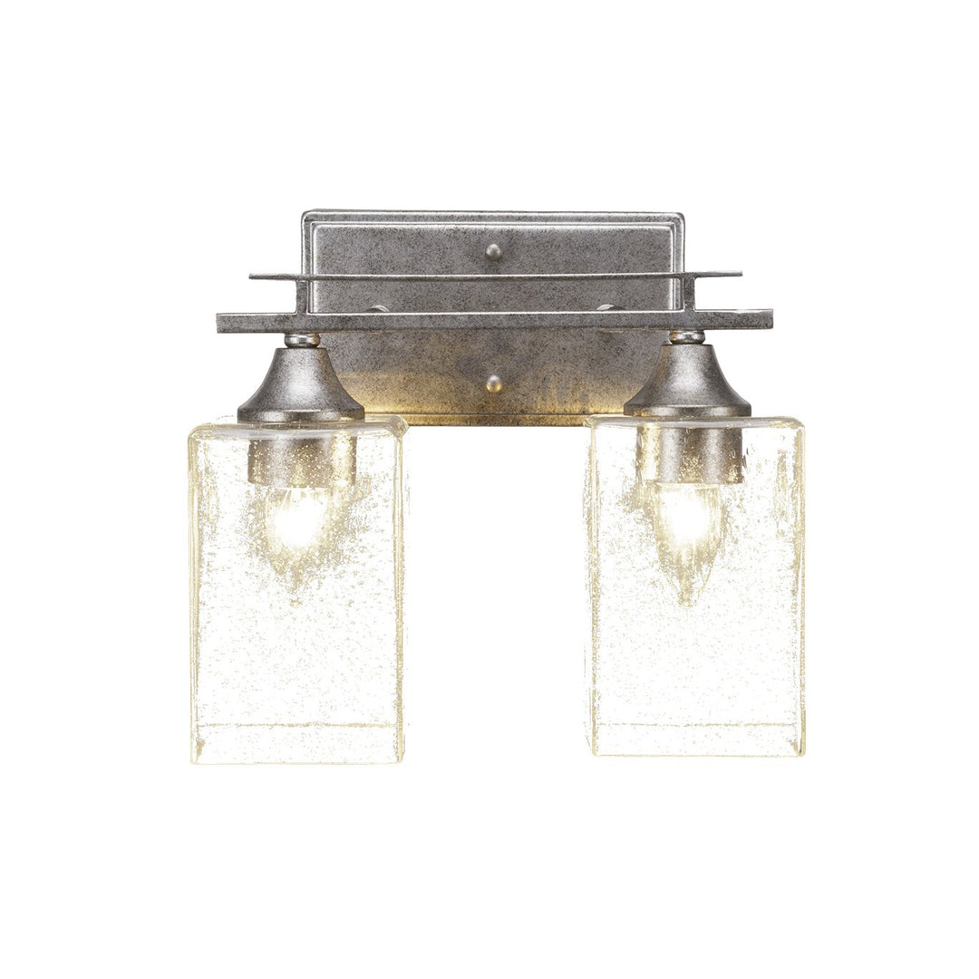 Toltec Uptowne 132-as-530 Bath Vanity Light 12 in. wide - Aged Silver