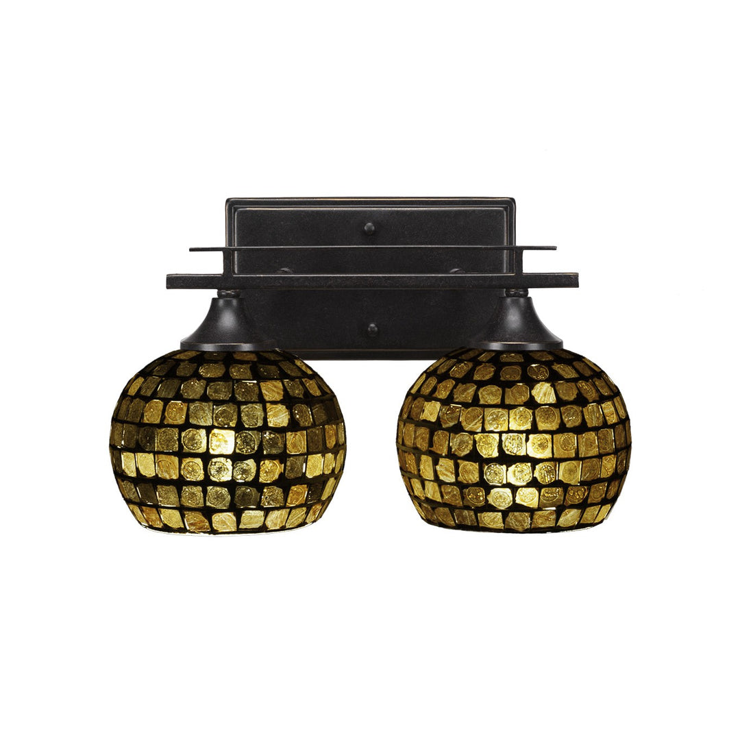 Toltec Uptowne 132-dg-402 Bath Vanity Light 14 in. wide - Dark Granite