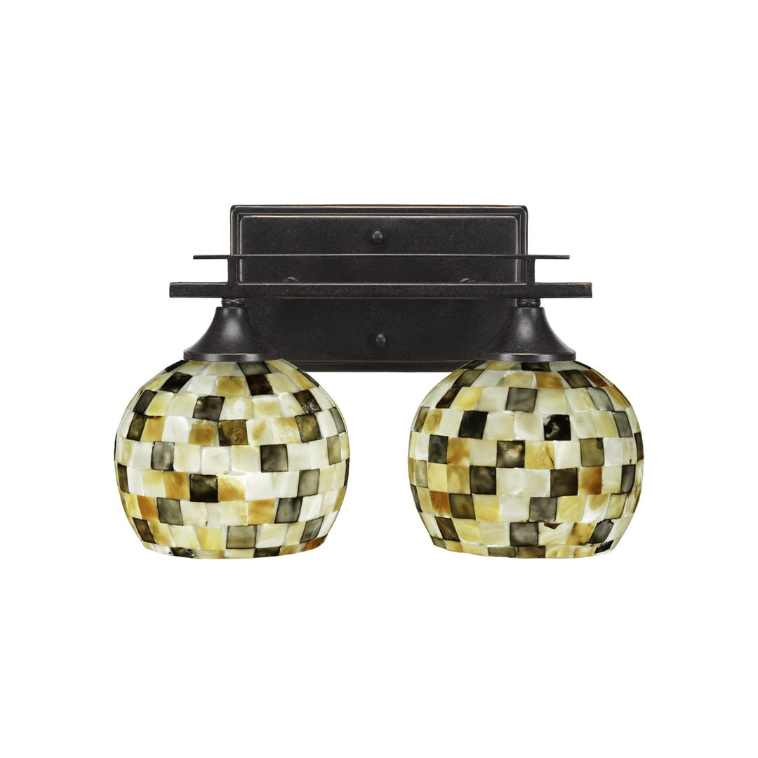 Toltec Uptowne 132-dg-407 Bath Vanity Light 14 in. wide - Dark Granite