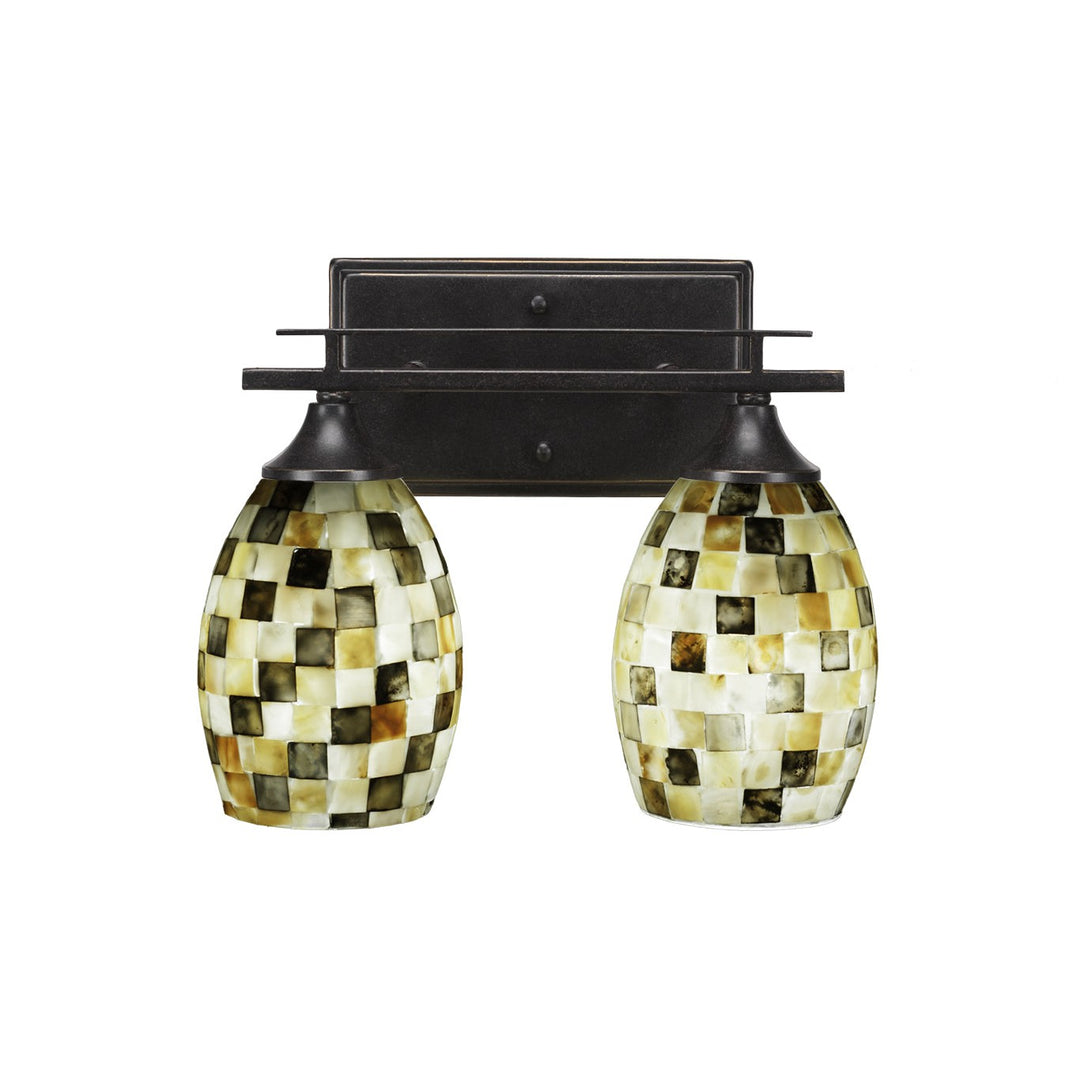 Toltec Uptowne 132-dg-408 Bath Vanity Light 13 in. wide - Dark Granite