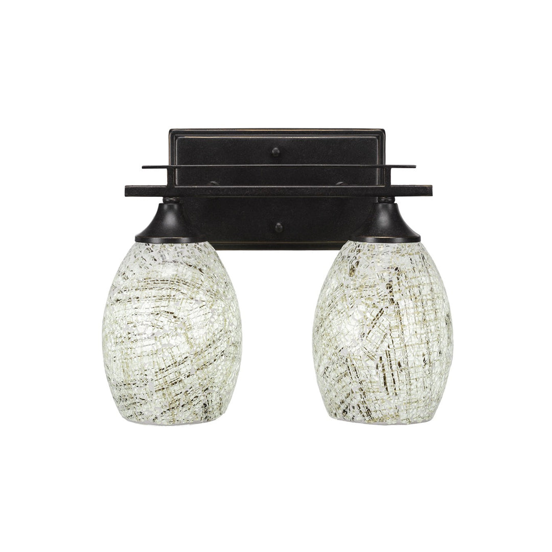 Toltec Uptowne 132-dg-5054 Bath Vanity Light 12 in. wide - Dark Granite