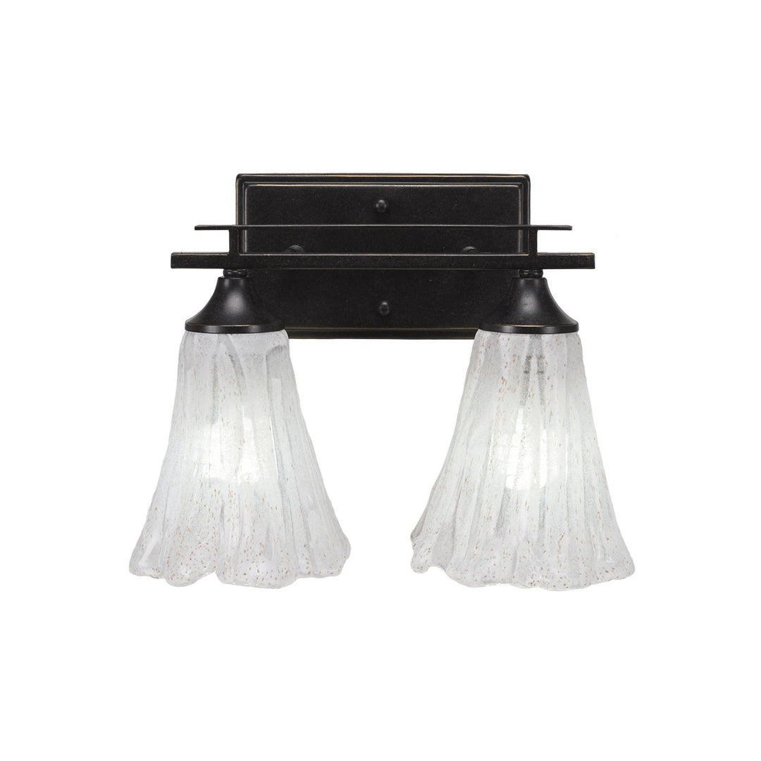 Toltec Uptowne 132-dg-729 Bath Vanity Light 14 in. wide - Dark Granite