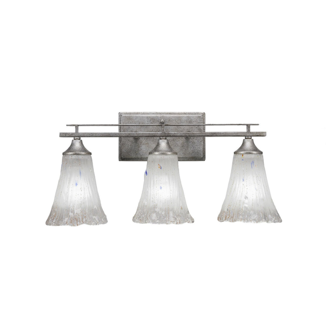 Toltec Uptowne 133-as-721 Bath Vanity Light 21 in. wide - Aged Silver