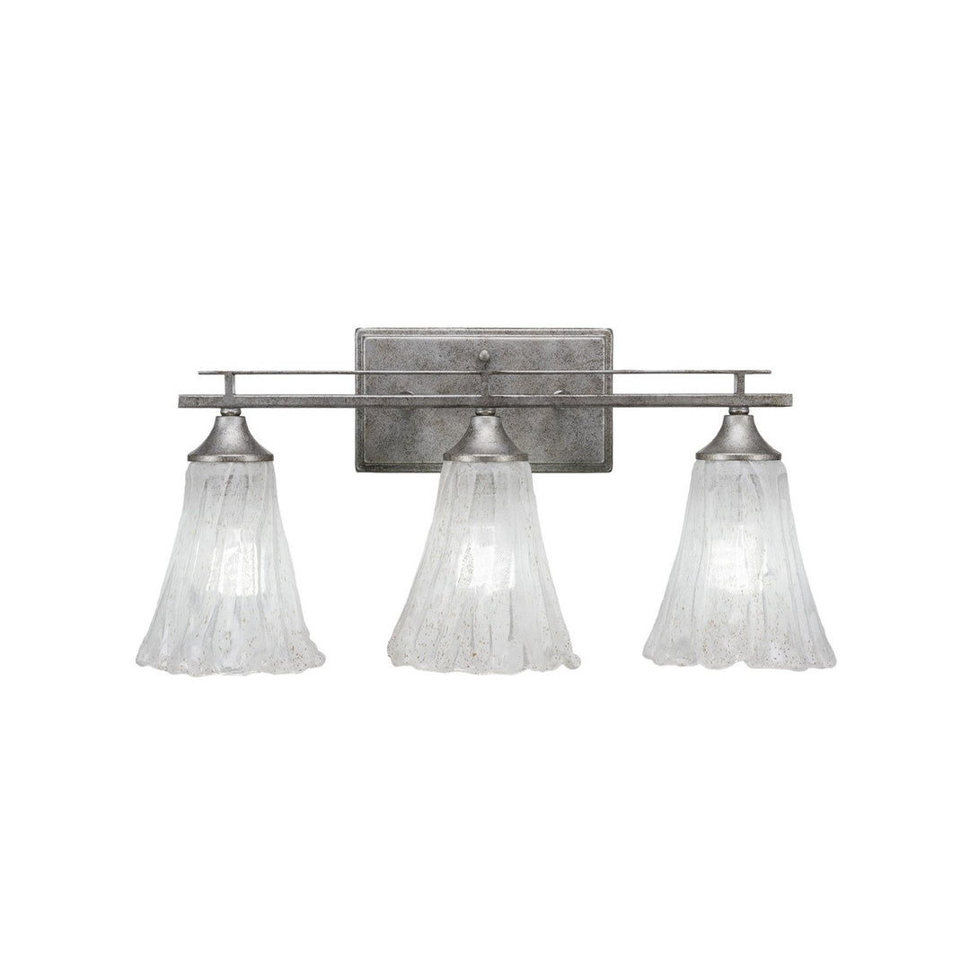 Toltec Uptowne 133-as-729 Bath Vanity Light 21 in. wide - Aged Silver