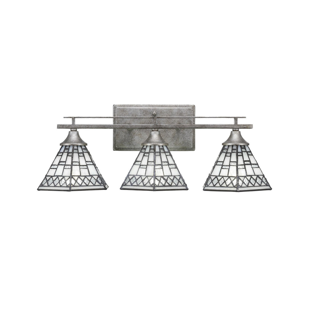 Toltec Uptowne 133-as-9105 Bath Vanity Light 22 in. wide - Aged Silver