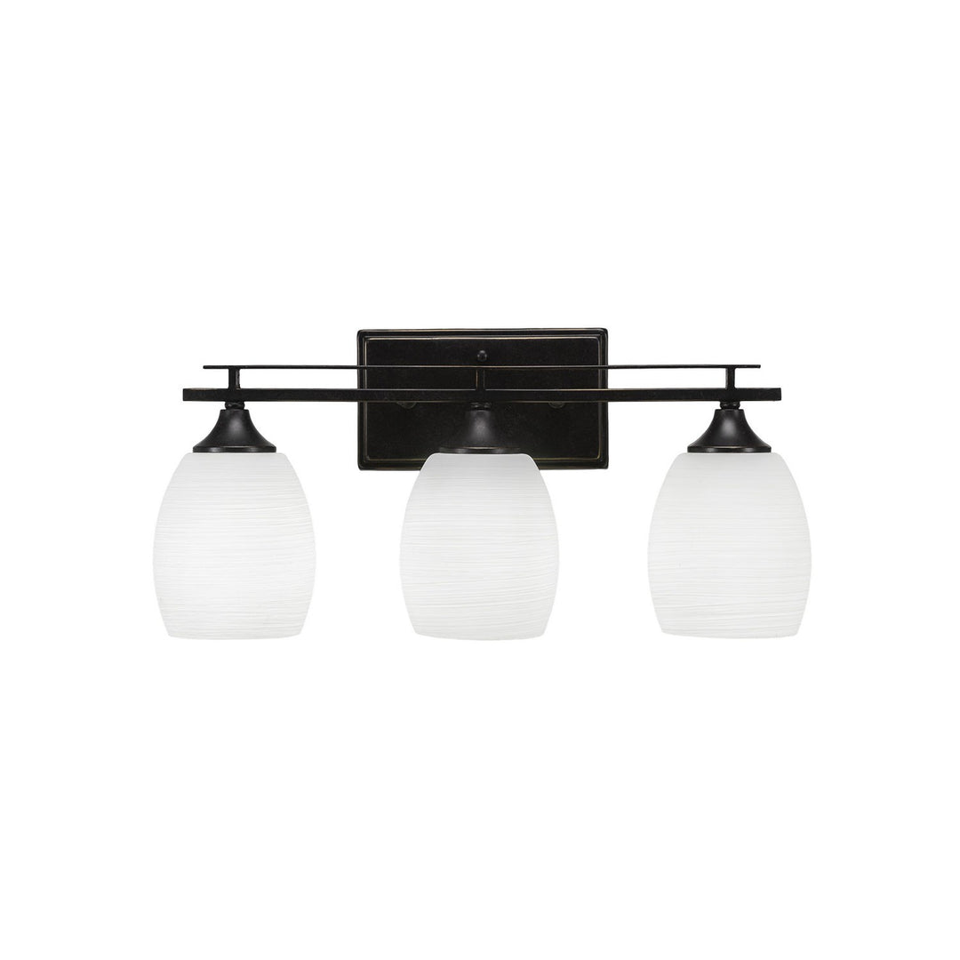 Toltec Uptowne 133-dg-615 Bath Vanity Light 20 in. wide - Dark Granite
