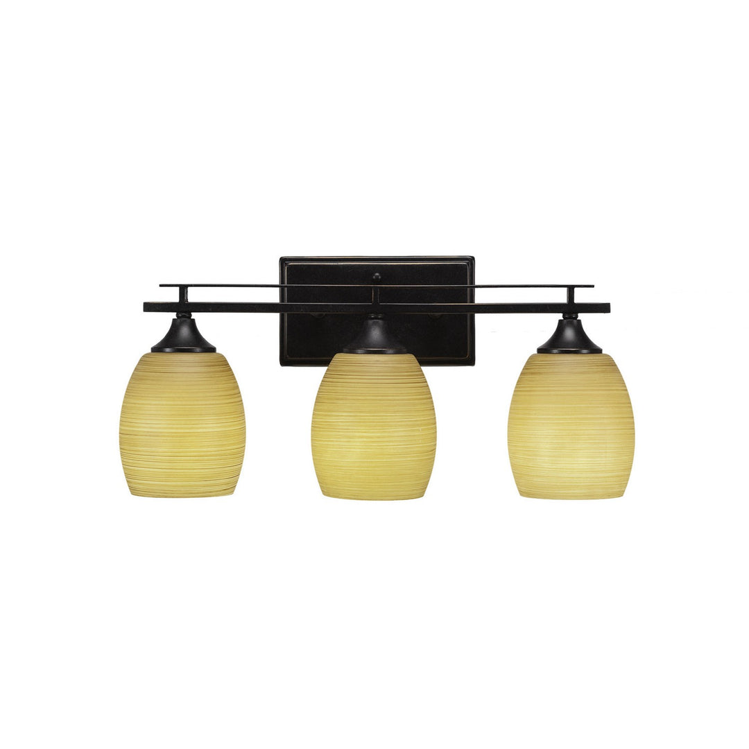 Toltec Uptowne 133-dg-625 Bath Vanity Light 20 in. wide - Dark Granite
