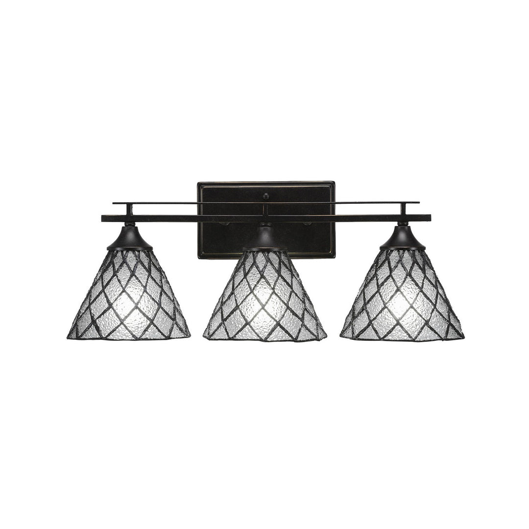 Toltec Uptowne 133-dg-9185 Bath Vanity Light 22 in. wide - Dark Granite