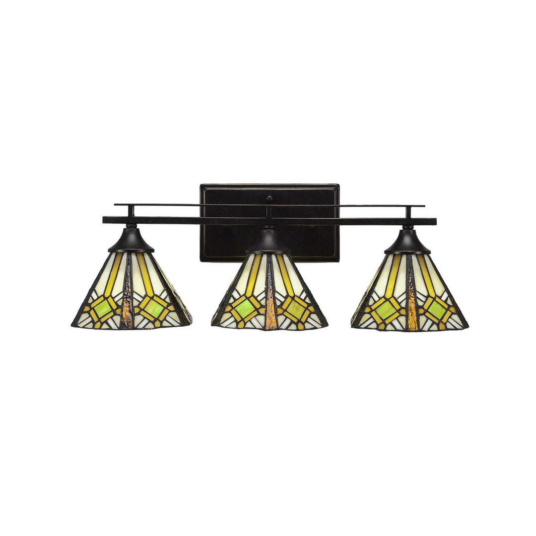 Toltec Uptowne 133-dg-9615 Bath Vanity Light 22 in. wide - Dark Granite