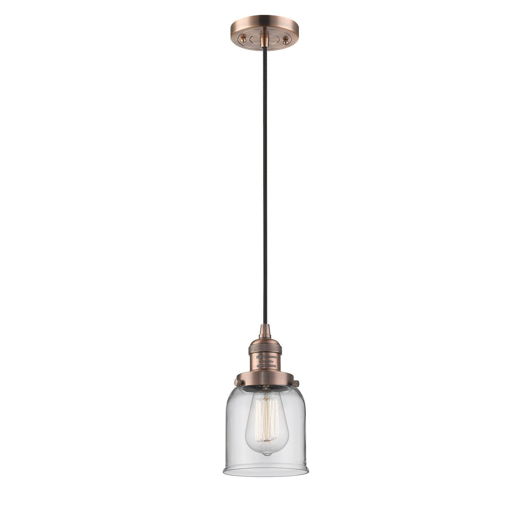 Innovations Franklin Restoration 201C-AC-G52-LED Pendant Light - Antique Copper