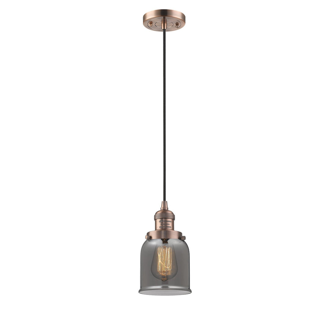 Innovations Franklin Restoration 201C-AC-G53-LED Pendant Light - Antique Copper
