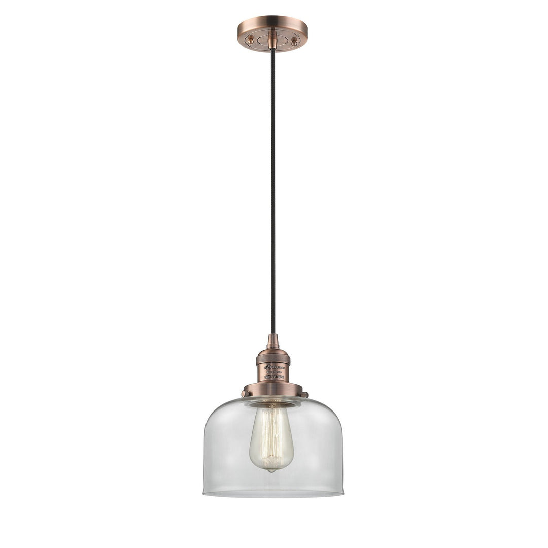 Innovations Franklin Restoration 201C-AC-G72-LED Pendant Light - Antique Copper