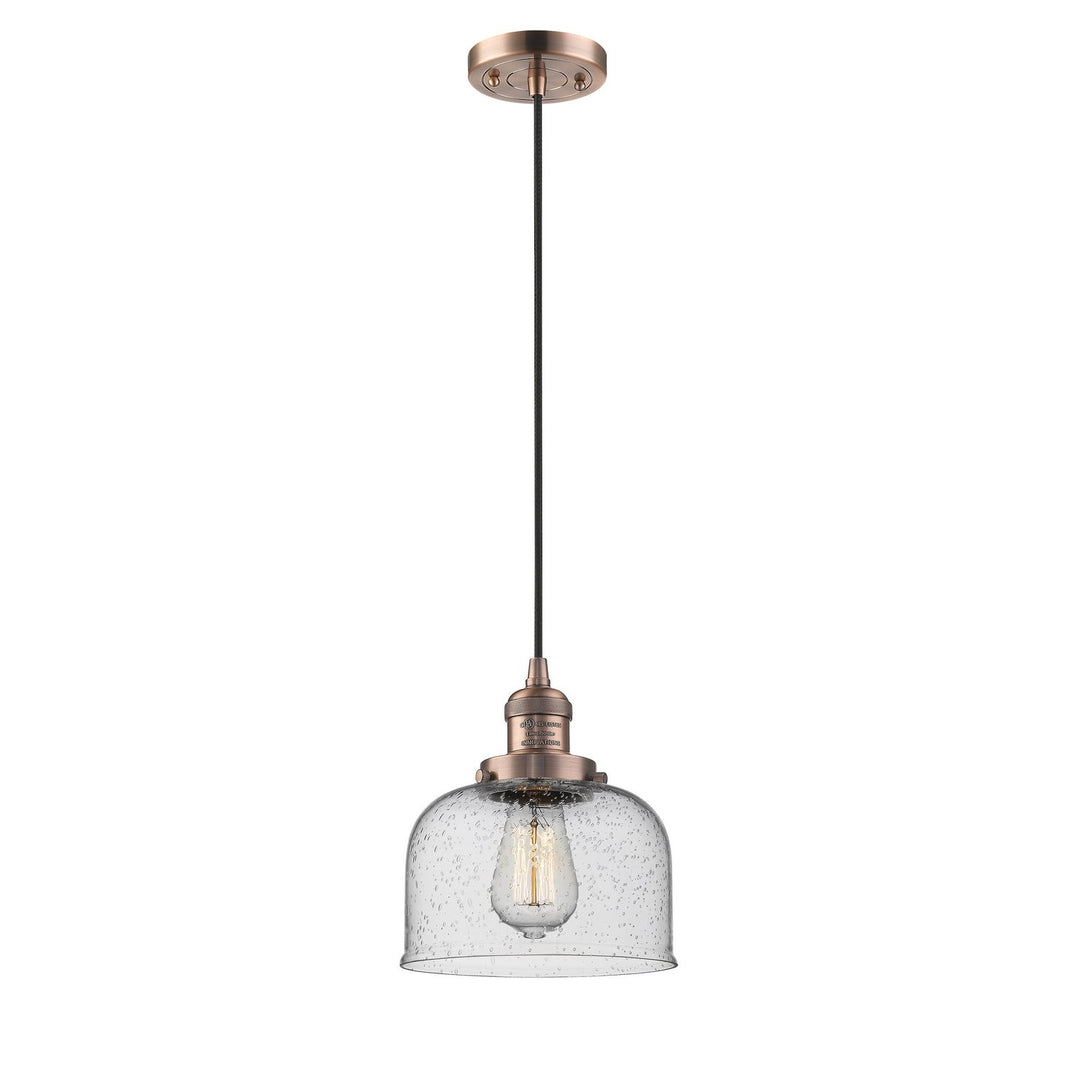 Innovations Franklin Restoration 201C-AC-G74-LED Pendant Light - Antique Copper