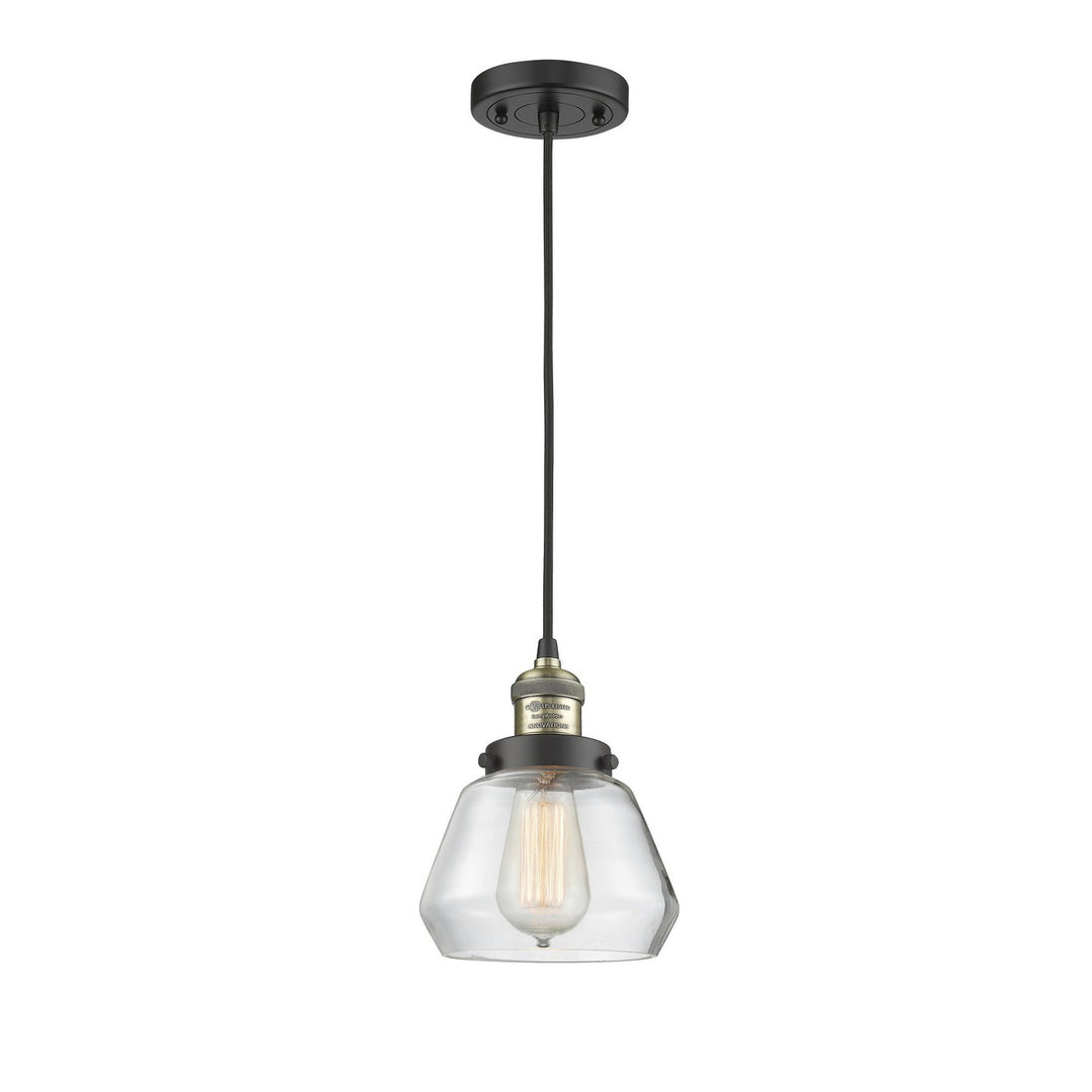 Innovations Franklin Restoration 201C-BAB-G172 Pendant Light - Black Antique Brass