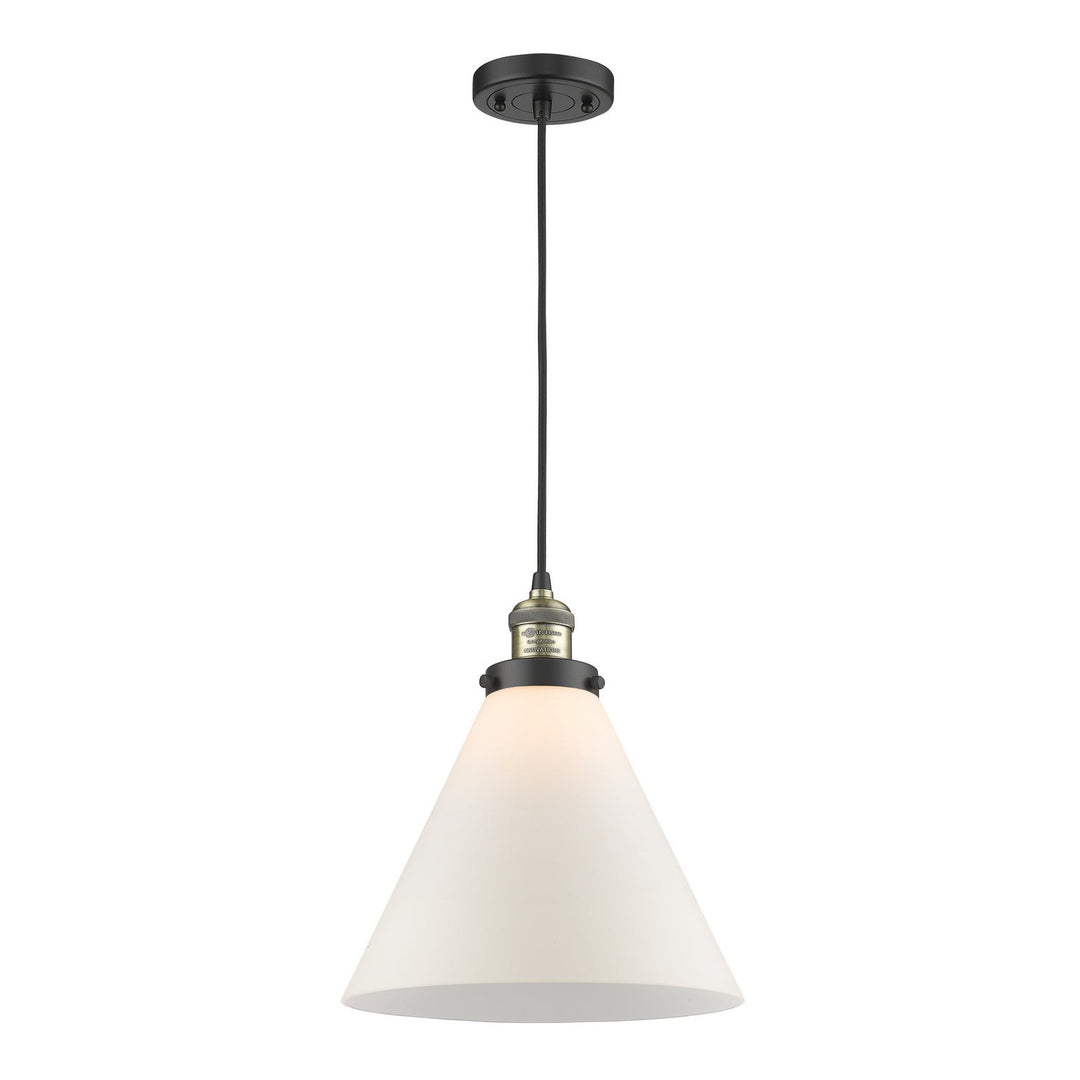 Innovations Franklin Restoration 201C-BAB-G41-L-LED Pendant Light - Black Antique Brass