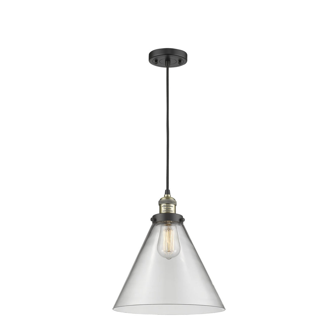 Innovations Franklin Restoration 201C-BAB-G42-L-LED Pendant Light - Black Antique Brass