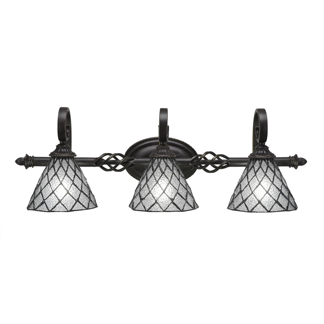 Toltec Eleganté 163-dg-9185 Bath Vanity Light 29 in. wide - Dark Granite