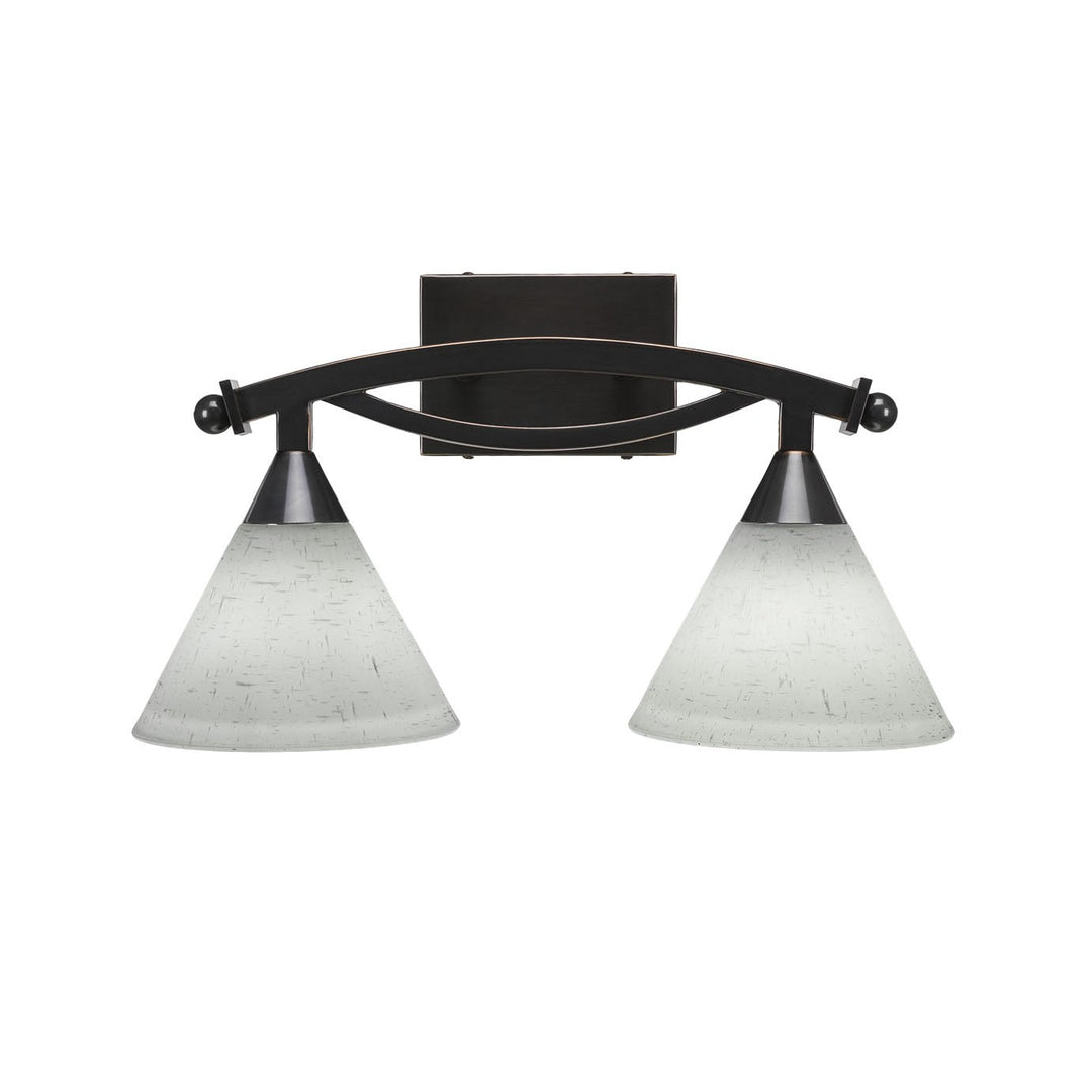 Toltec Bow 172-bc-312 Bath Vanity Light 18 in. wide - Black Copper