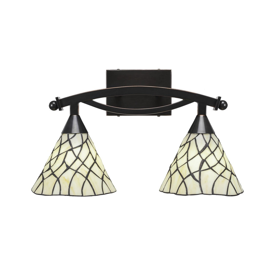 Toltec Bow 172-bc-9115 Bath Vanity Light 18 in. wide - Black Copper