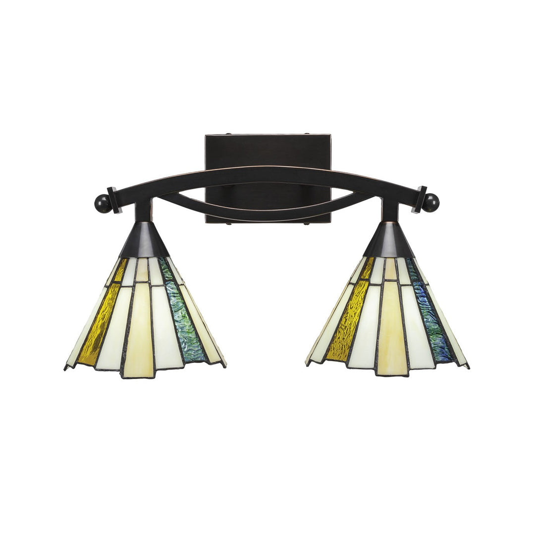 Toltec Bow 172-bc-9335 Bath Vanity Light 18 in. wide - Black Copper