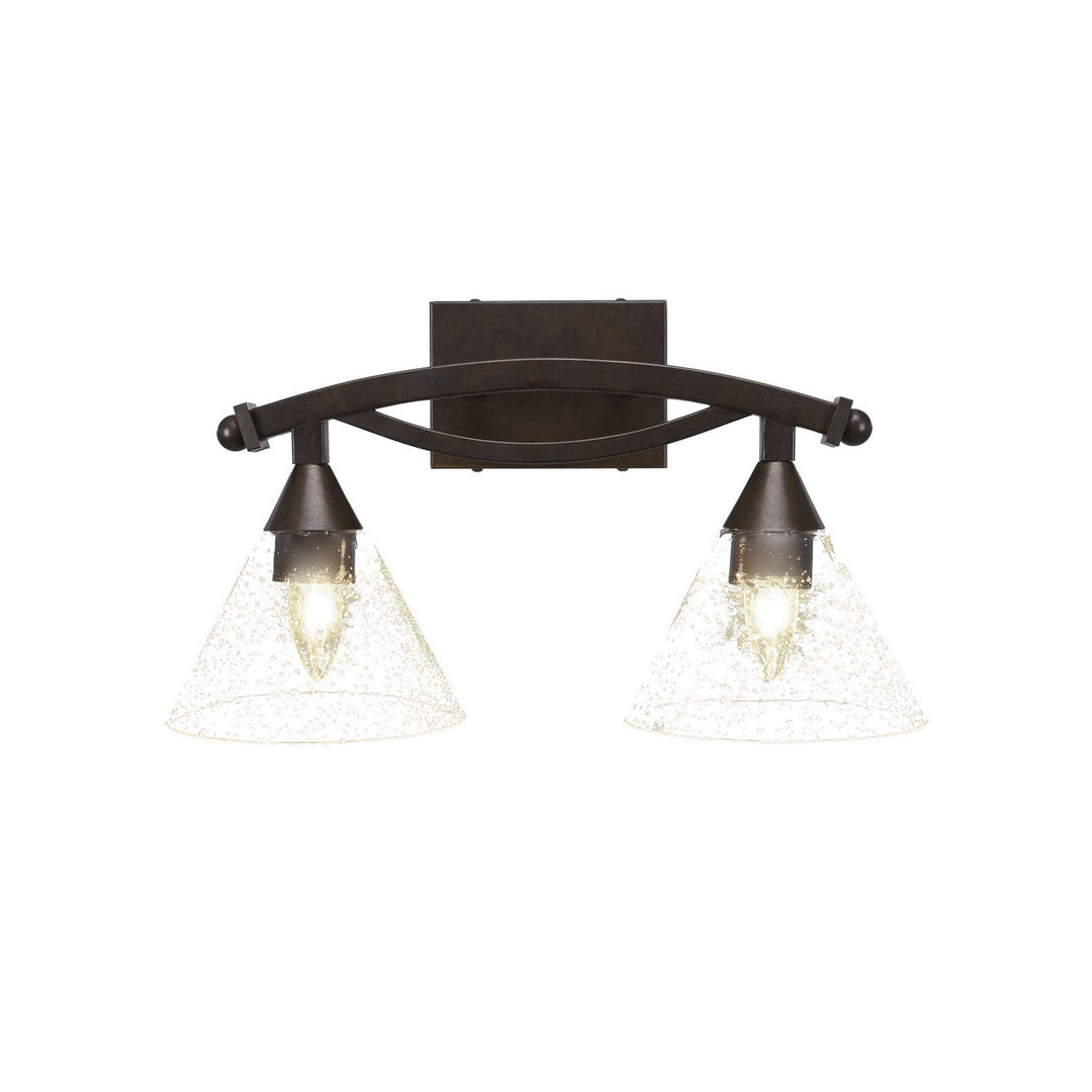 Toltec Bow 172-brz-302 Bath Vanity Light 18 in. wide - Bronze