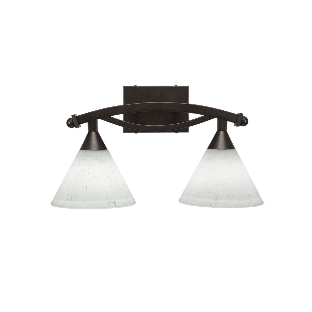 Toltec Bow 172-brz-312 Bath Vanity Light 18 in. wide - Bronze