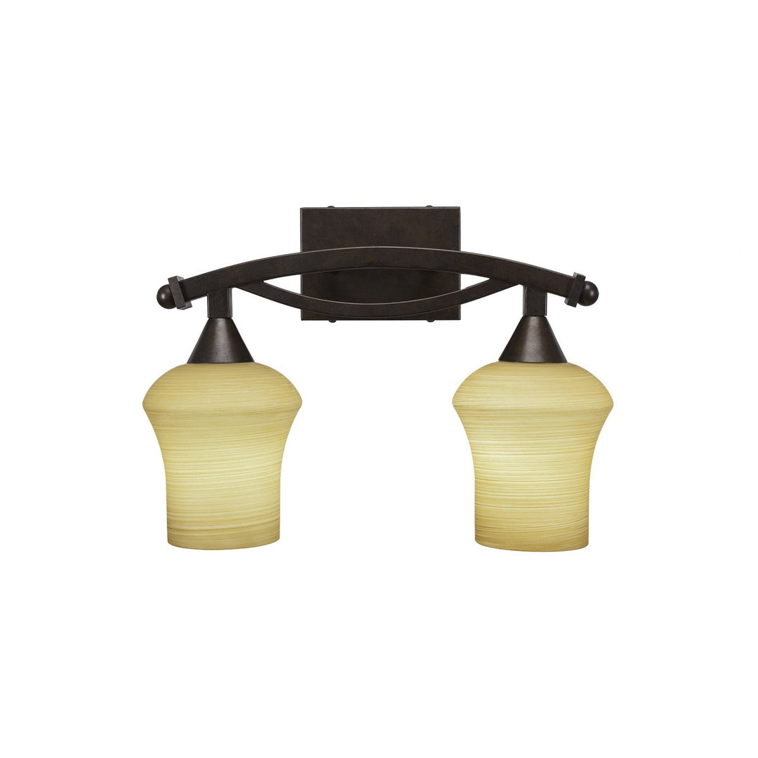 Toltec Bow 172-brz-680 Bath Vanity Light 17 in. wide - Bronze