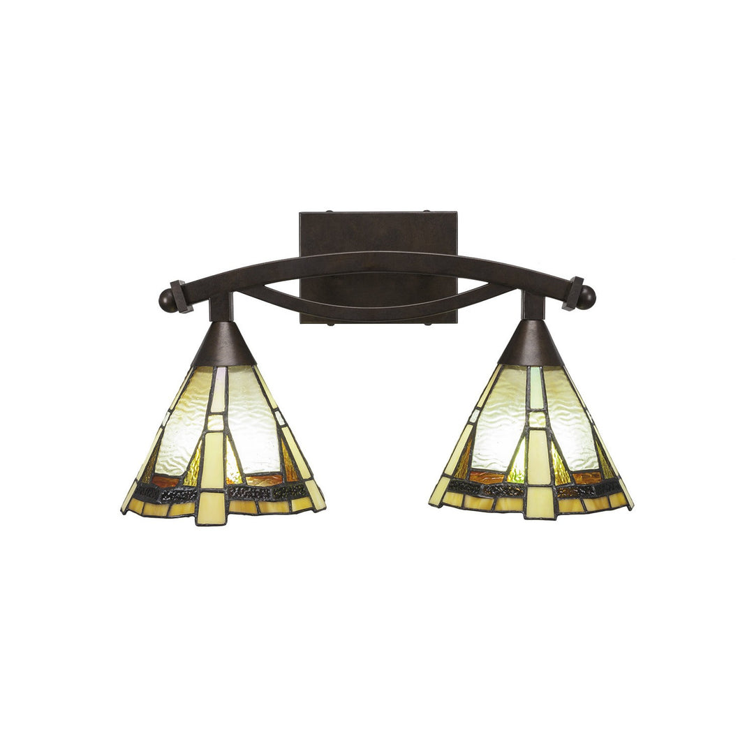 Toltec Bow 172-brz-9345 Bath Vanity Light 18 in. wide - Bronze