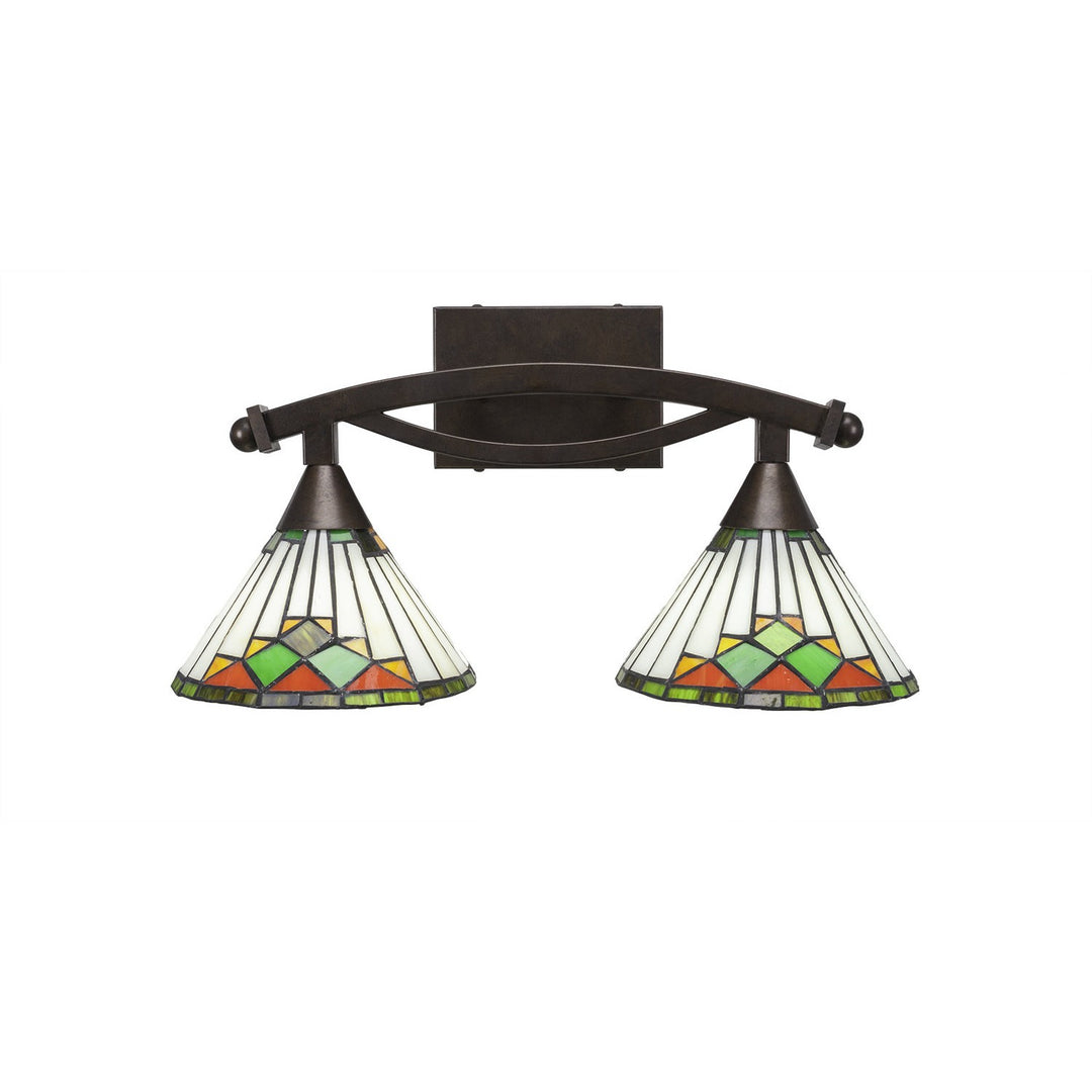 Toltec Bow 172-brz-9375 Bath Vanity Light 18 in. wide - Bronze