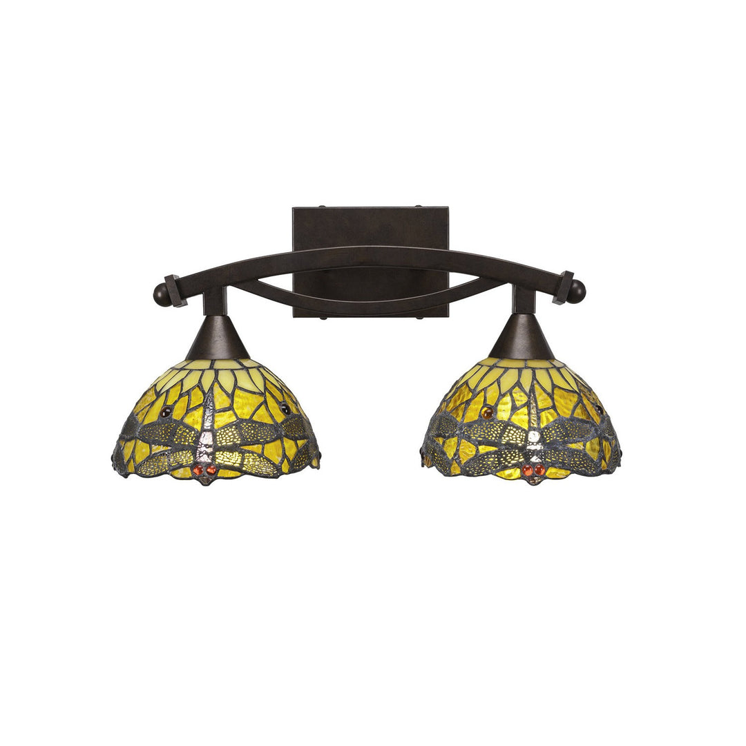 Toltec Bow 172-brz-9465 Bath Vanity Light 18 in. wide - Bronze