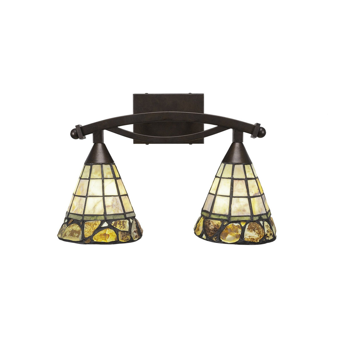 Toltec Bow 172-brz-9735 Bath Vanity Light 18 in. wide - Bronze