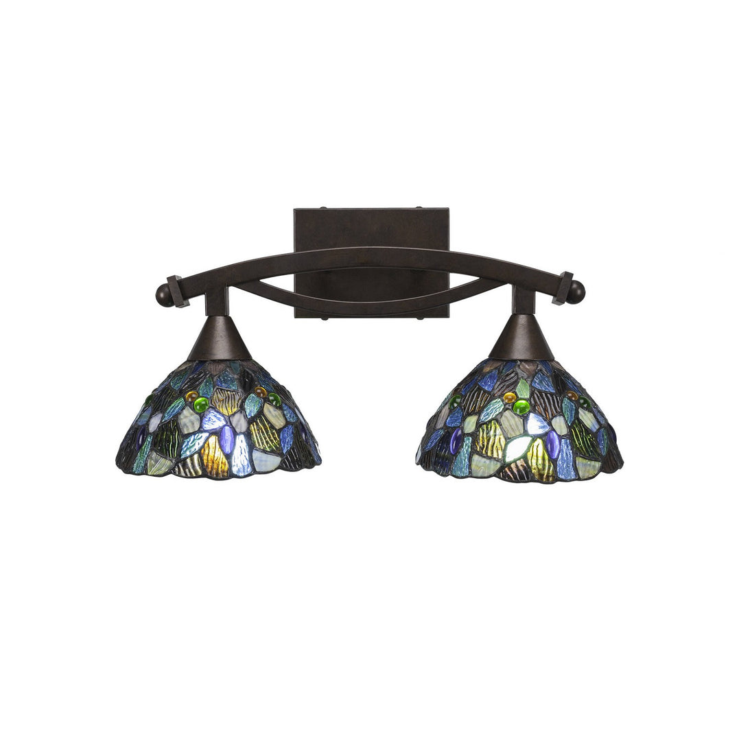 Toltec Bow 172-brz-9955 Bath Vanity Light 18 in. wide - Bronze