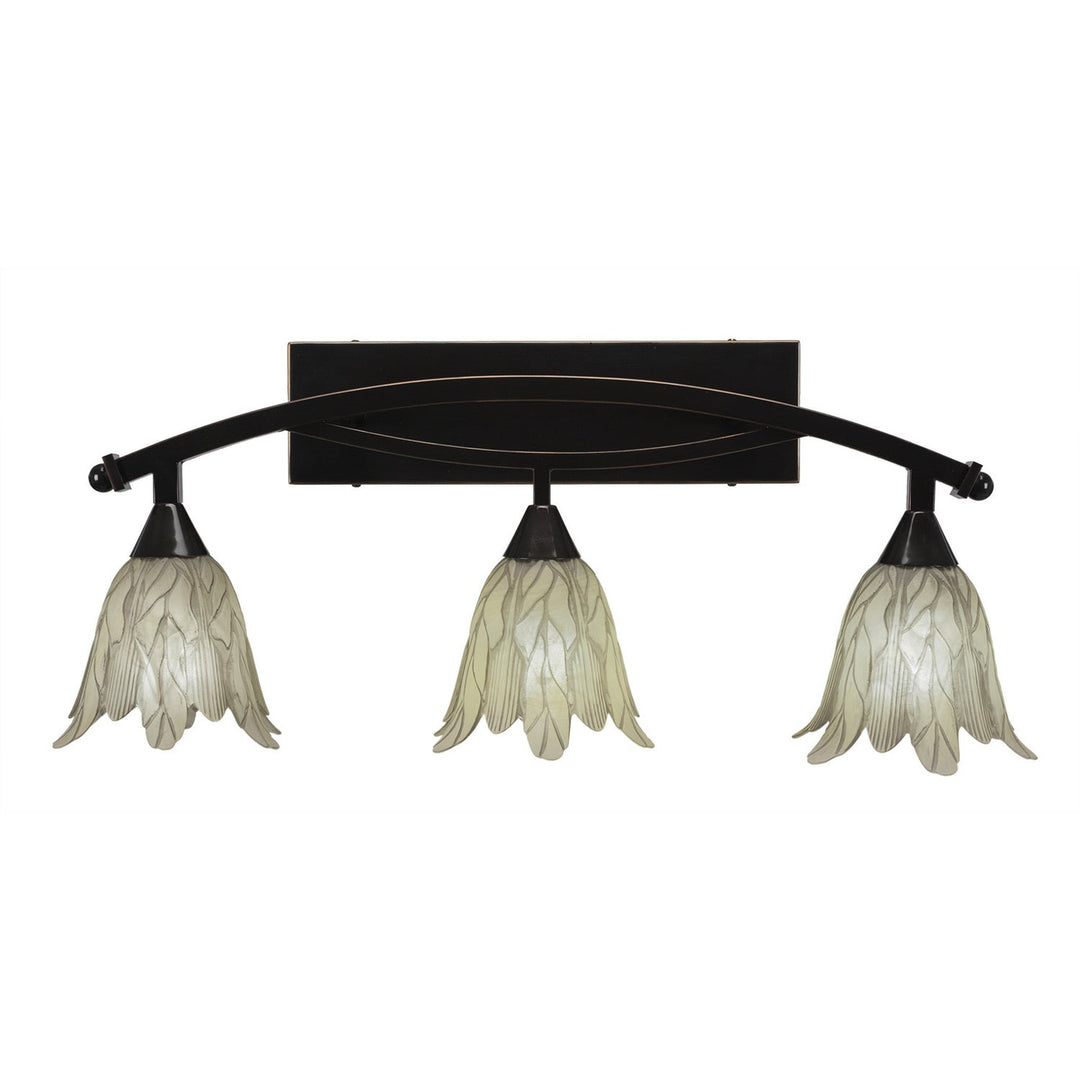 Toltec Bow 173-bc-1025 Bath Vanity Light 30 in. wide - Black Copper