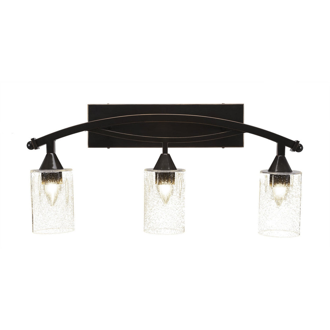 Toltec Bow 173-bc-300 Bath Vanity Light 27 in. wide - Black Copper