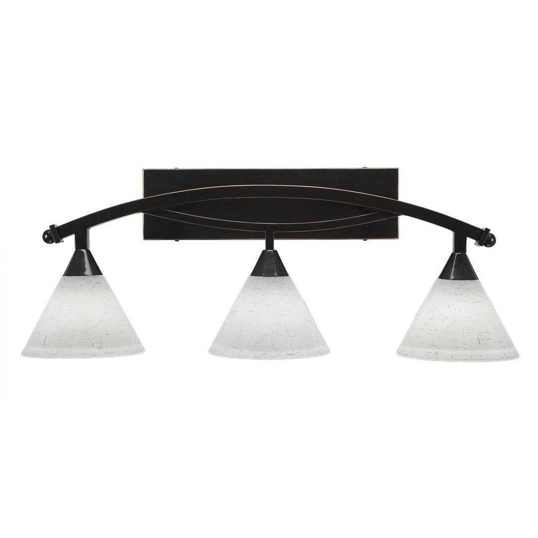 Toltec Bow 173-bc-312 Bath Vanity Light 29 in. wide - Black Copper