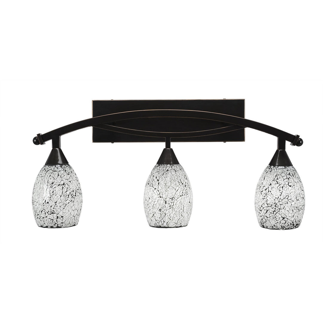 Toltec Bow 173-bc-4165 Bath Vanity Light 27 in. wide - Black Copper