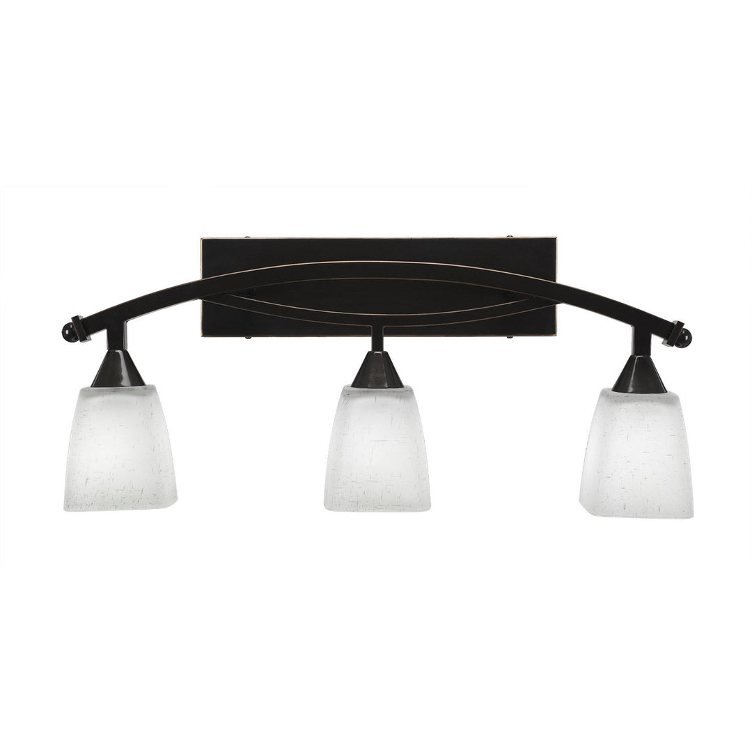 Toltec Bow 173-bc-460 Bath Vanity Light 27 in. wide - Black Copper